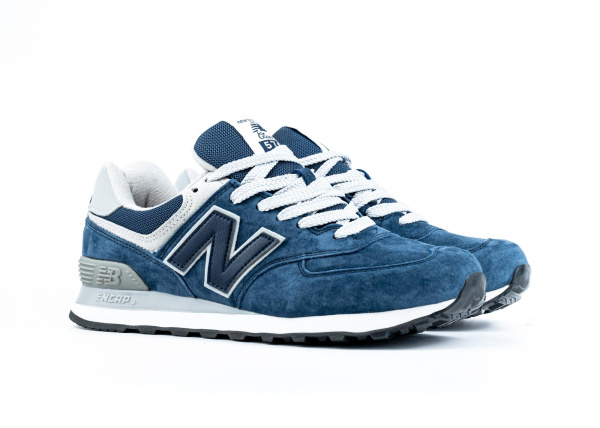 Кроссовки New Balance 574 "Blue/White" (070-11) [АА]