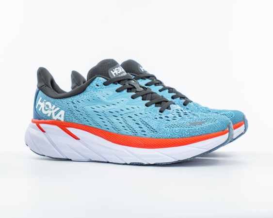 Кроссовки Hoka Clifton 8 "Aquarelle/Eggshell Blue" (М701-4) [АС]