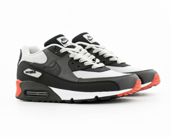 Кроссовки Nike Air Max 90 "Grey/Black/White" (М806-33)