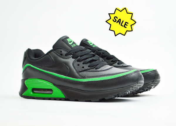 Кроссовки Nike Air Max "Black/Green" (292-3) [СС]