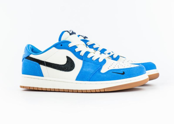 Кроссовки Nike Air Jordan 1 Low "Blue/White" (9602-6) [АА]