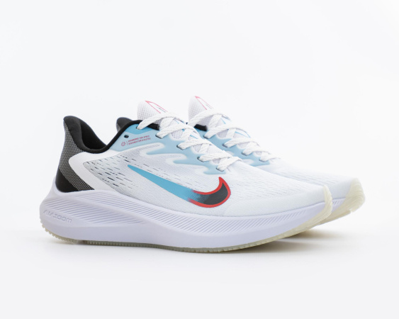 Кроссовки Nike Air Zoom Winflo 7 "Flash Crimson Aqua" (W822-7) [ВА]