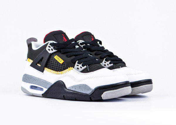 Кроссовки Union LA x Air Jordan 4 Retro "Black/White" (5003-42) [ВА]