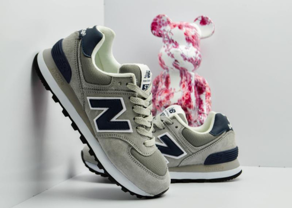 Кроссовки New Balance 574 "Grey/DK.Blue" (510-40) [СС]