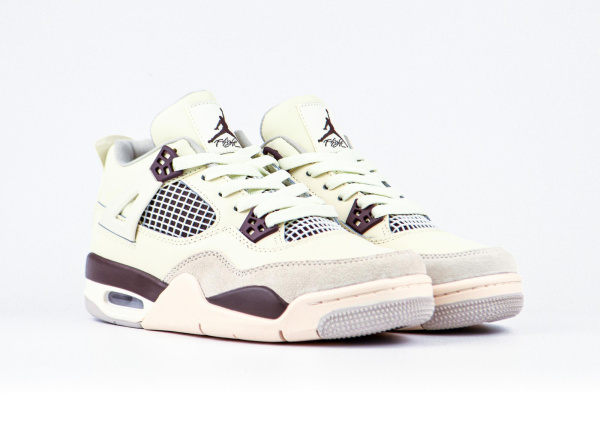 Кроссовки Nike Air Jordan 4 Retro "Beige" (W5003-48) [АА]