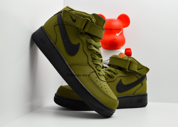 Кроссовки Nike Air Force 1 High "Olive" (9502-11) [СС]