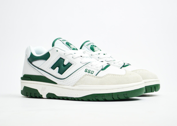 Кроссовки New Balance 550 "White Green" (6006-9) [СС]