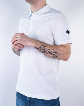 Поло Lacoste (4665) (XXXL, Белый)
