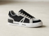 Кеды кожаные Lacoste "Grey/Black/White" (7700-5)
