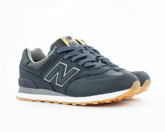 Кроссовки New Balance 574 "DK.Grey/White" (890-3) [АВ]