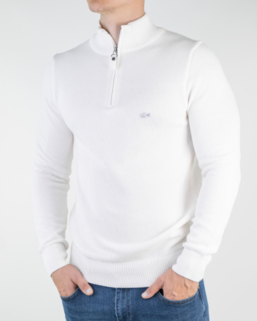 Свитер мужской Lacoste (140-Е301) (L, Белый)