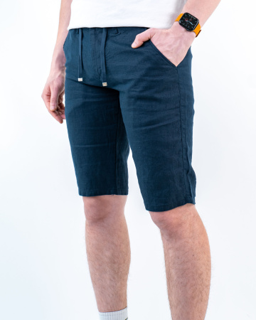 Шорты лен мужские Armani Exchange (21037509) (48 (W32), Синий, 48 (M))
