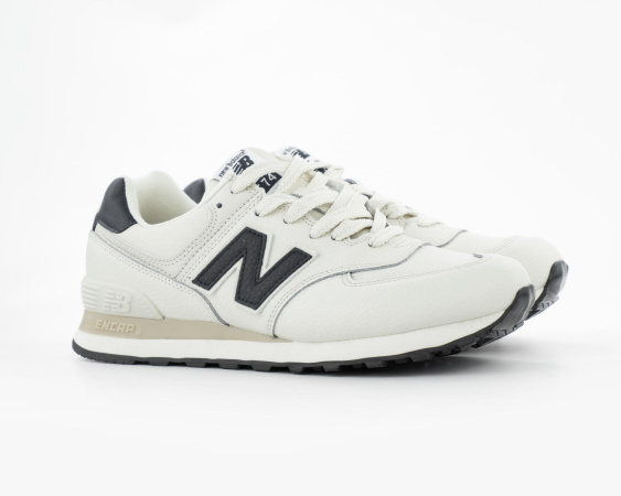 Кроссовки New Balance 574 "White/Black" (890-9) [ВС]