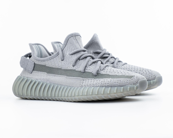 Кроссовки Adidas Yeezy Boost 350 V2 "Steel Grey" (W904-74) [ВС]