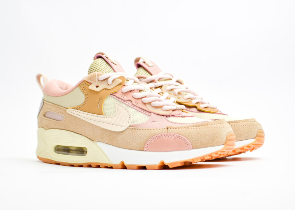 Кроссовки Wmns Nike Air Max 90 "Futura Scrap – Sanddrift" (6305-5) [ВС]