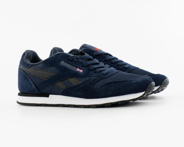 Кроссовки Reebok Сlassic "Dark Blue" (744-6)