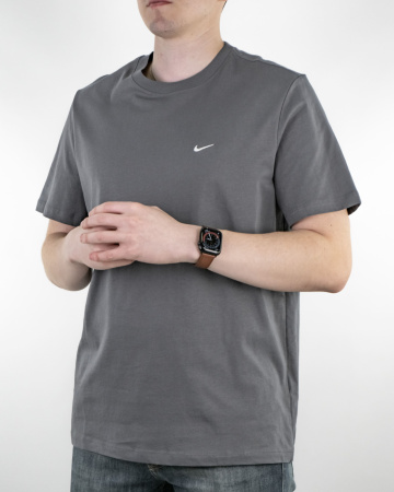 Футболка Nike с логотипом (21039164) (XL, Темно-серый)