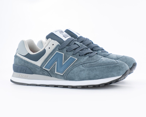 Кроссовки New Balance 574 "LT. Grey/Blue" (070-12) [ВС]