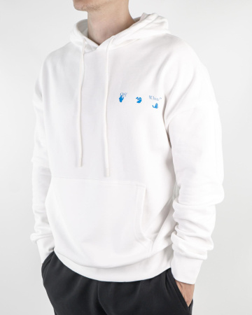 Худи "Off White" принт "ладони" (97485)