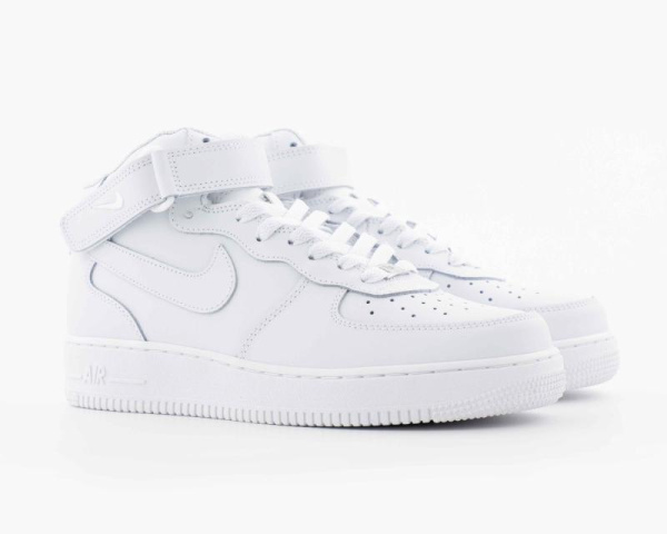 Кроссовки Nike Air Force 1 Mid ’07 Triple White (5000-2)