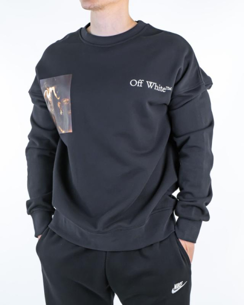 Свитшот "Off White" принт "CaraVaggio" (65840)