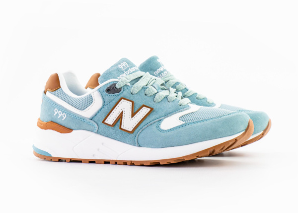 Кроссовки New Balance 999 "Blue/White/Brown" (424-14) [СС]