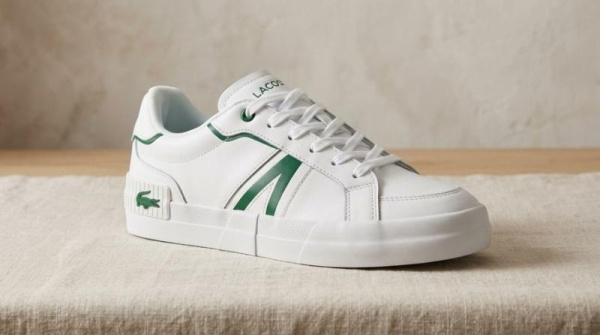 Кеды кожаные Lacoste "White/Green" (7700-4)