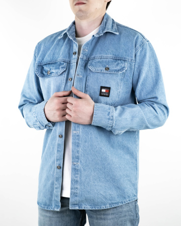 Рубашка джинсовая мужская Tommy Hilfiger (21039473) (M, Голубой)