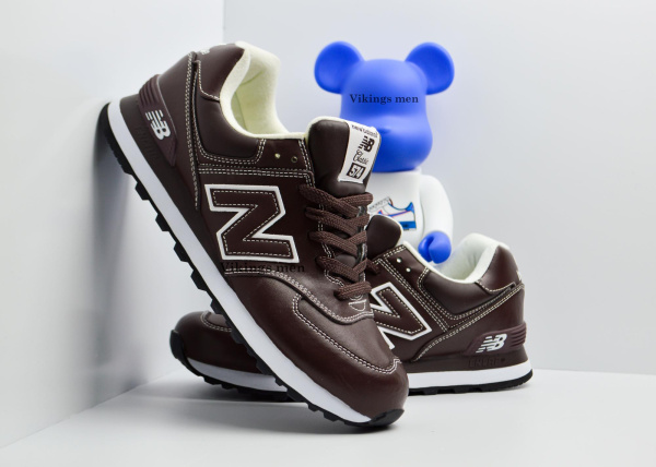 Кроссовки New Balance 574 "Brown/White" (6005-3) [СС]