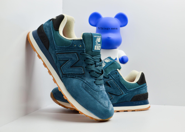 Кроссовки New Balance 574 "LT. Blue" (070-23) [АС]