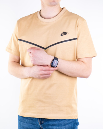 Футболка Nike с полосой "V" (21037362) (Бежевый, XL)