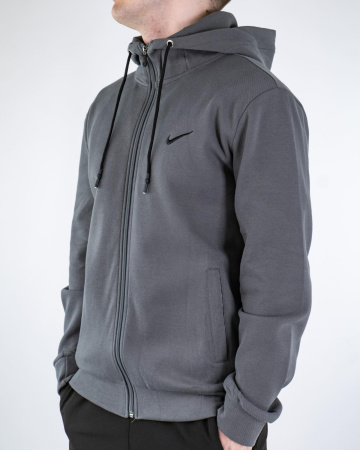 Кофта спортивная на замке Nike (3640) (3XL, Серый)