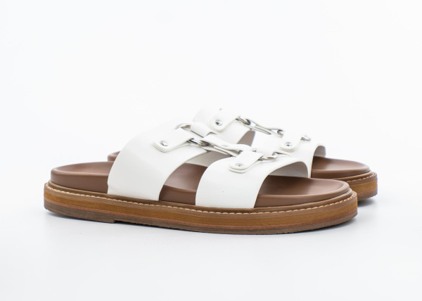 Celine Slides Tippi In Calfskin White (008) [СС]