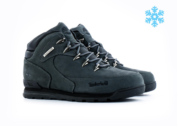 Ботинки Timberland Euro Sprint Mid Hiker "Grey" с мехом (136-5) [ВС]