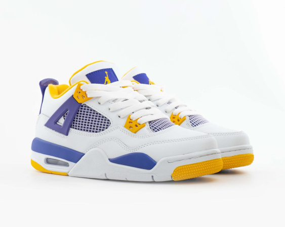 Кроссовки Nike Air Jordan 4 "Lakers" (5003-37) [АС]