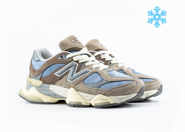 Кроссовки New Balance 9060 "Sea Salt / Blue" с мехом (905-6) [АС]