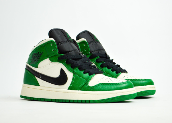 Кроссовки Nike Air Jordan 1 Mid "Pine Green" (5525-16) [АС]