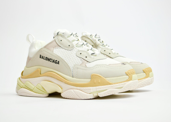 Кроссовки Balenciaga Triple S "LT.Grey/White" (938-5) [ВС]