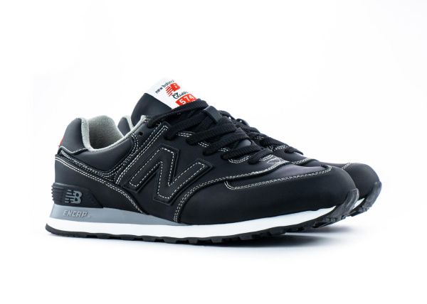 Кроссовки New Balance 574 "Black/White" (845-32) [АА]