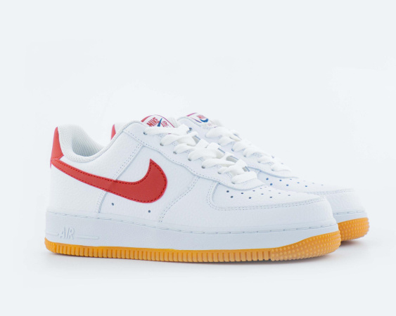 Кроссовки Nike Air Force 1 Low 07 "Team Red Gum" (W9512-8)