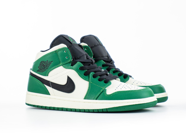 Кроссовки Nike Air Jordan 1 Mid "Pine Green" (М5525-16) [ВВ]