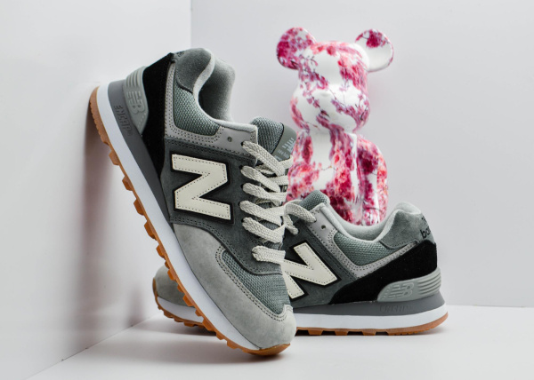 Кроссовки New Balance 574 "Grey/Black/White" (510-31) [ВС]