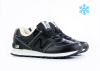 Кроссовки New Balance 574 "Black/White" с мехом (901-1) [СС]