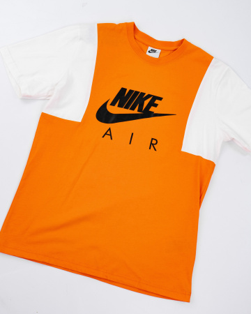Футболка Nike с надписью AIR на груди (21037360) (Апельсиновый, S)