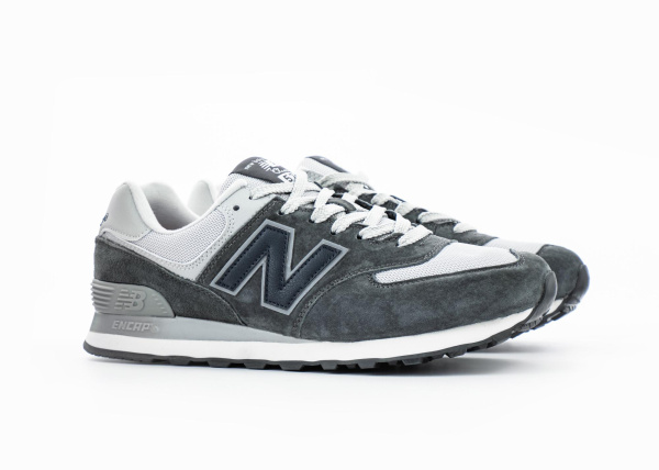 Кроссовки New Balance 574 "LT.Grey/DK.Grey/Black" (477-6) [АС]