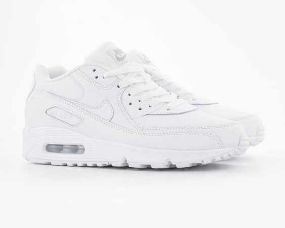 Кроссовки Nike Air Max 90 "White Leather" (М2126-2) [АА]