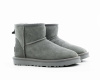 Угги UGG Mini Bailey Logo Strap Suede Grey (W101-4)