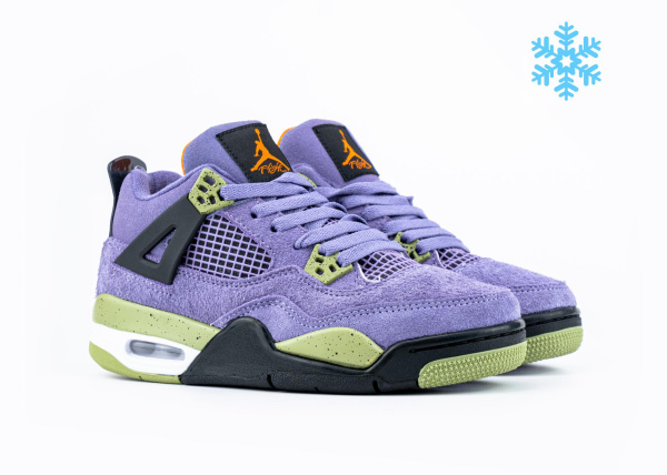 Кроссовки Nike Air Jordan 4 "Canyon Purple" с мехом (526-9) [ВС]