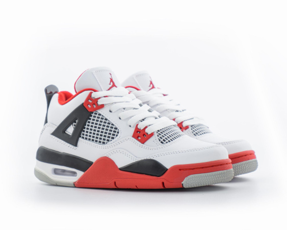 Кроссовки Nike Air Jordan 4 Retro "Fire Red" (W5003-11) [АА]