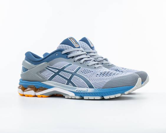 Кроссовки Asics Gel Kayano 26 "Sheet Rock Mako Blue" (М605-7) [ВС]